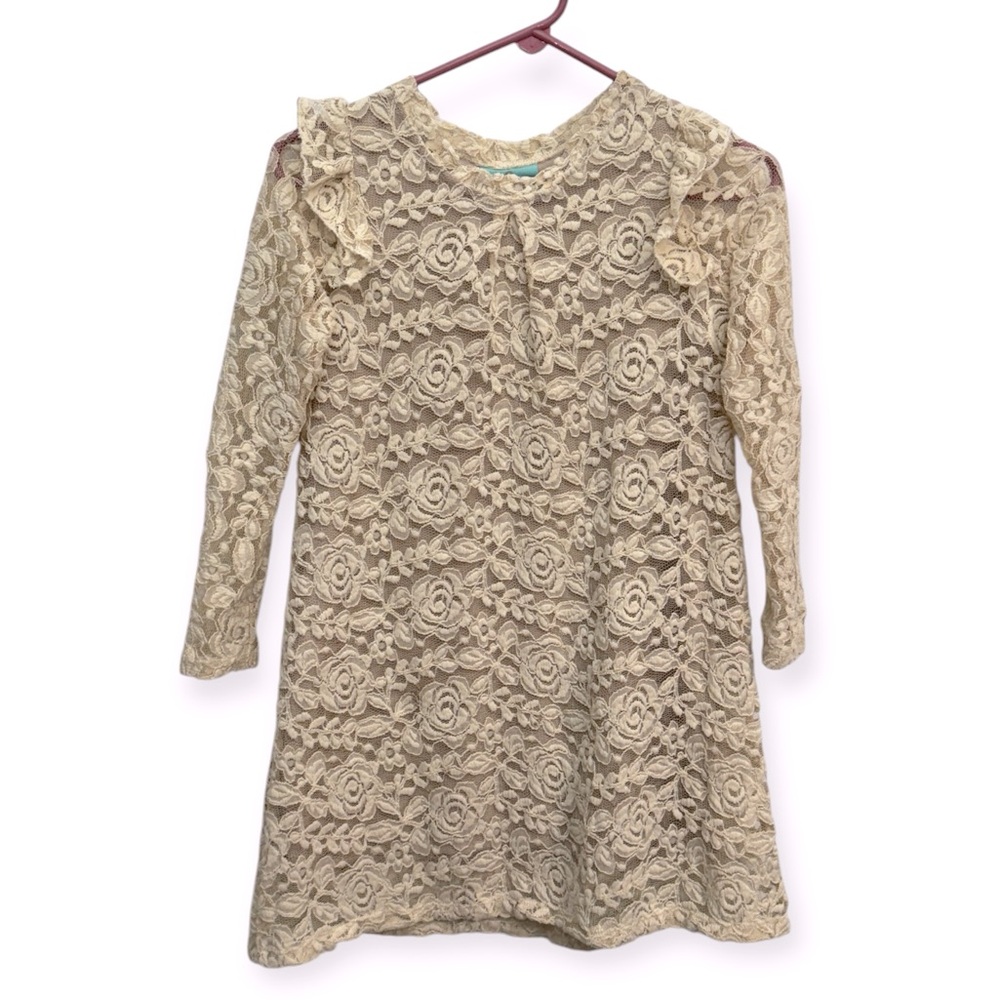 Kalliope Kids Girls Floral Lace Dress Size 10/12